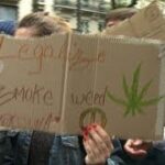 Protesters in France call for legalisation of cannabis